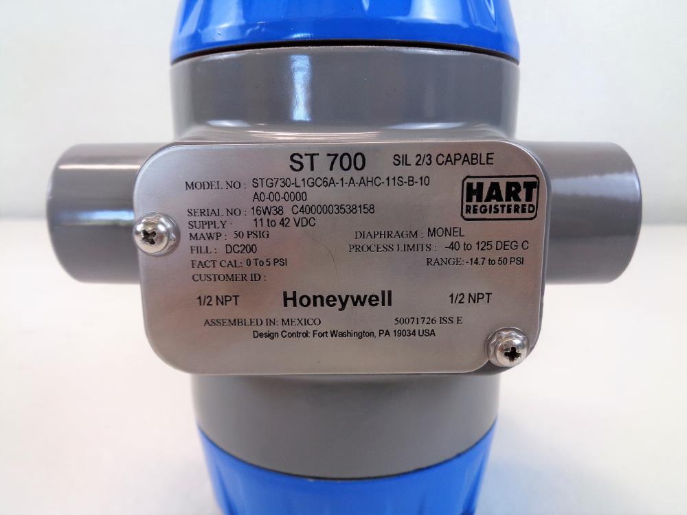 Honeywell ST 700 Pressure Transmitter STG730-L1GC6A-1-A-AHC-11S-B-10